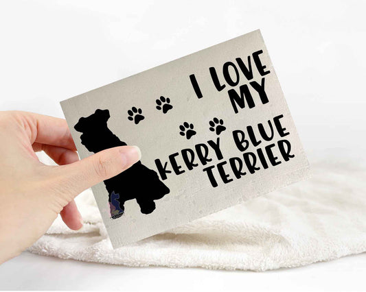 I Love My Kerry Blue Terrier Sticker