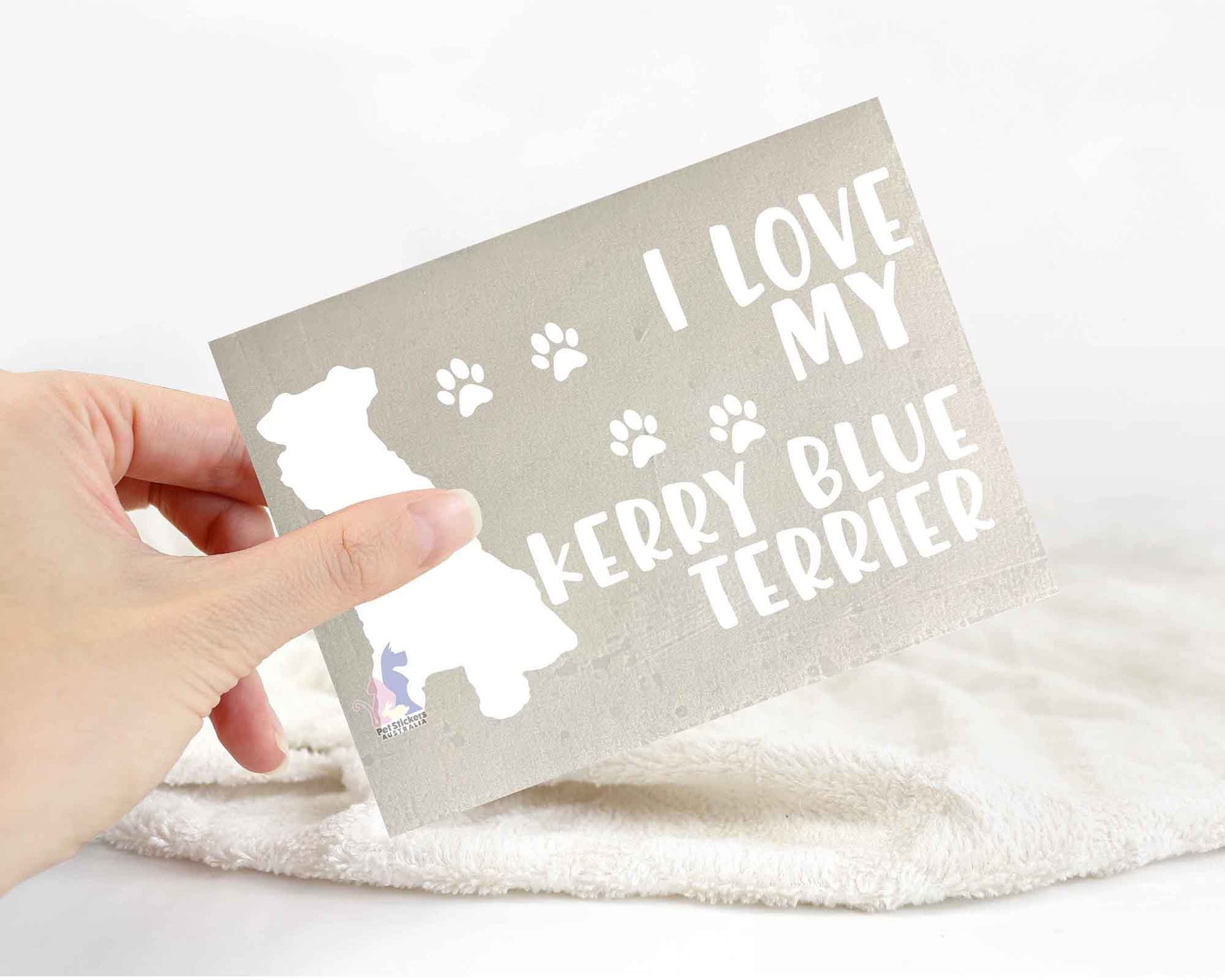 I Love My Kerry Blue Terrier Sticker