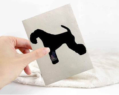 Kerry Blue Terrier Silhouette Stickers