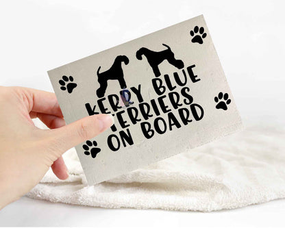 Kerry Blue Terriers On Board Sticker