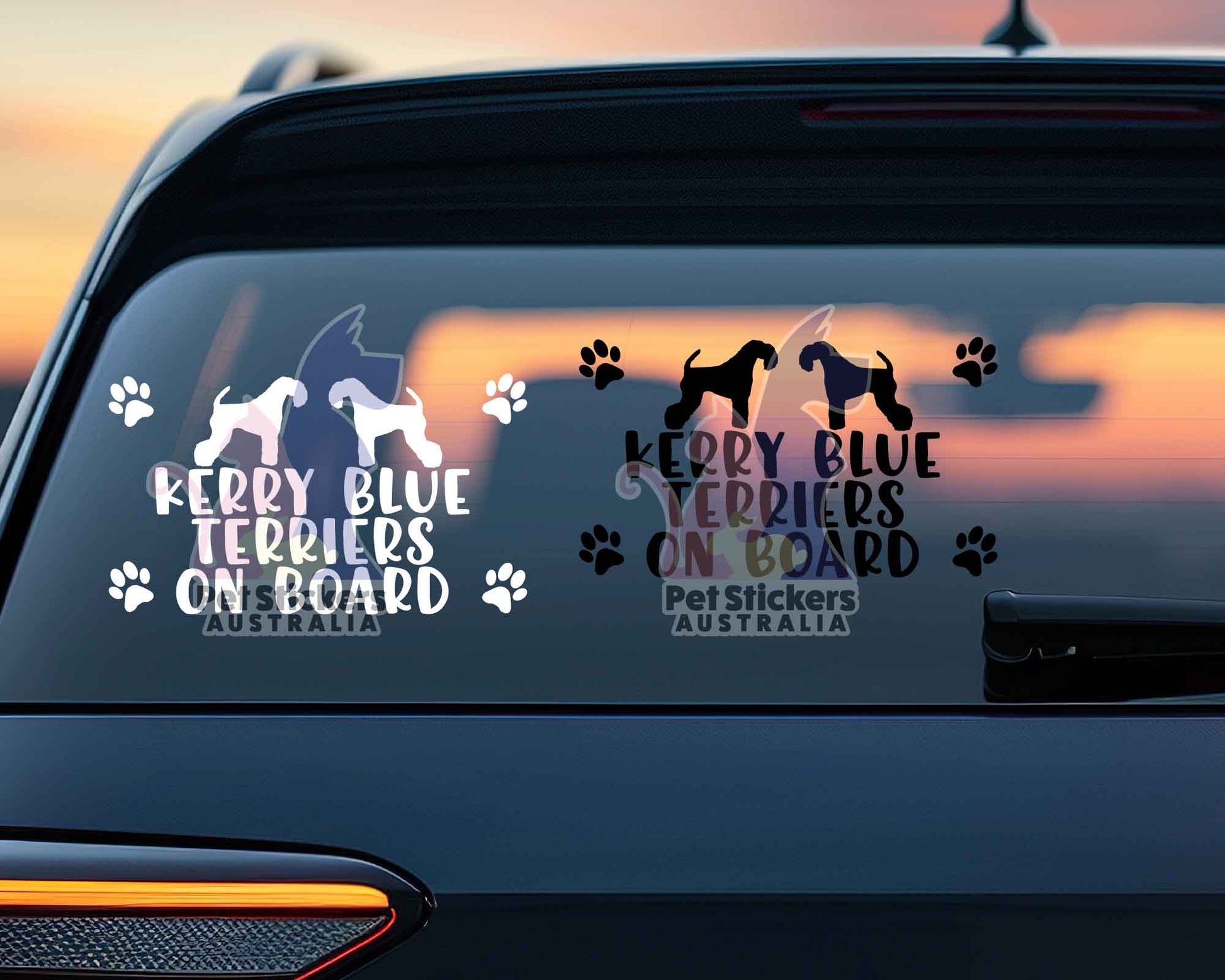 Kerry Blue Terriers On Board Sticker