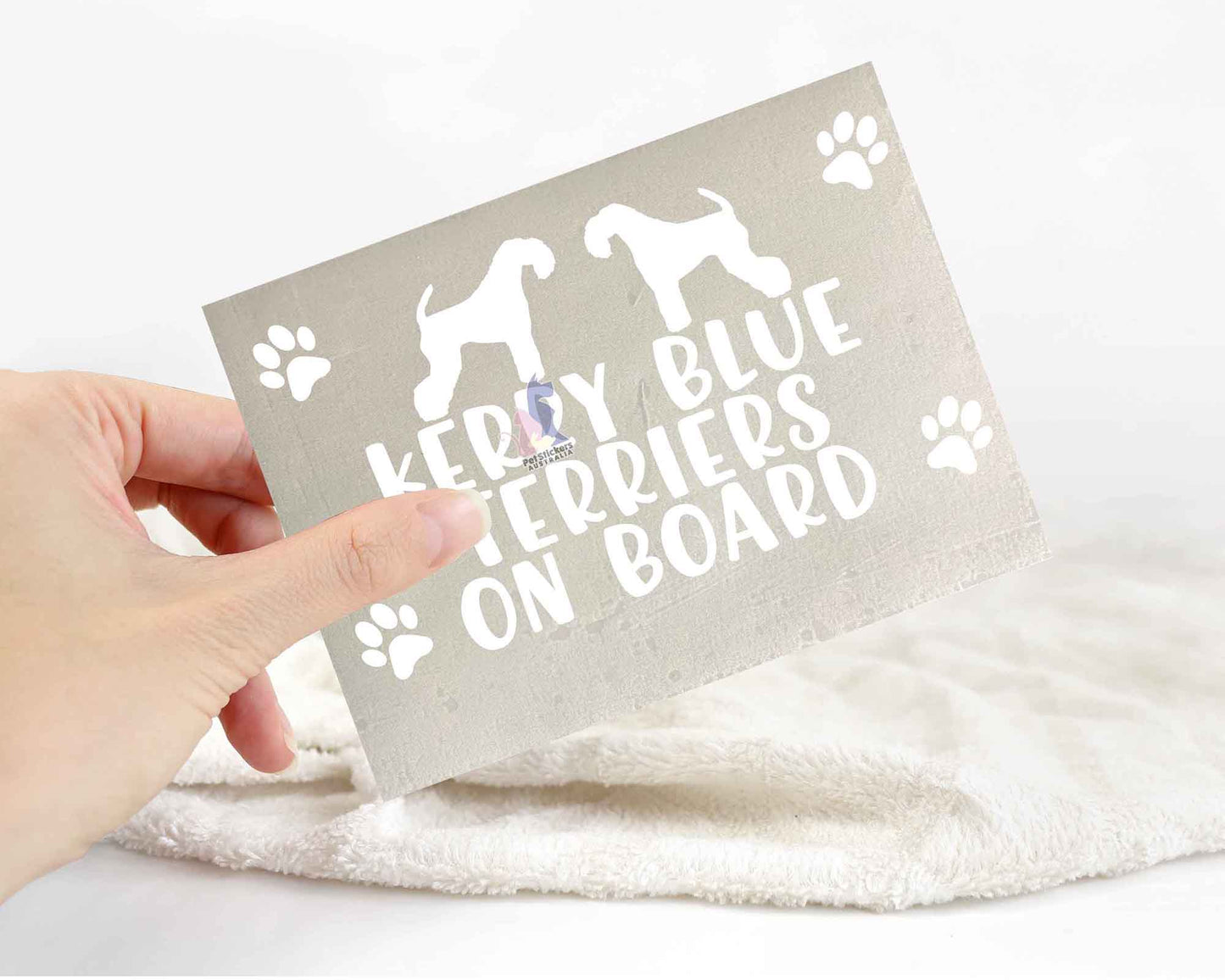 Kerry Blue Terriers On Board Sticker