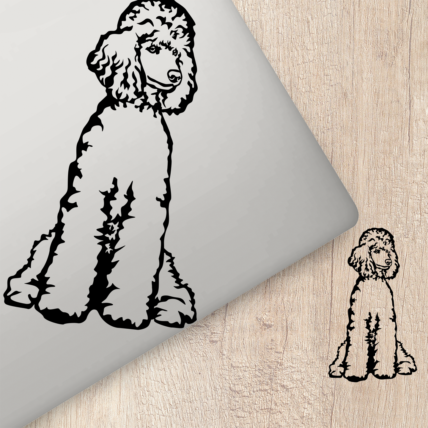 Standard Poodle Sticker | Dog Owner Decals Cars Australia – Pet ...
