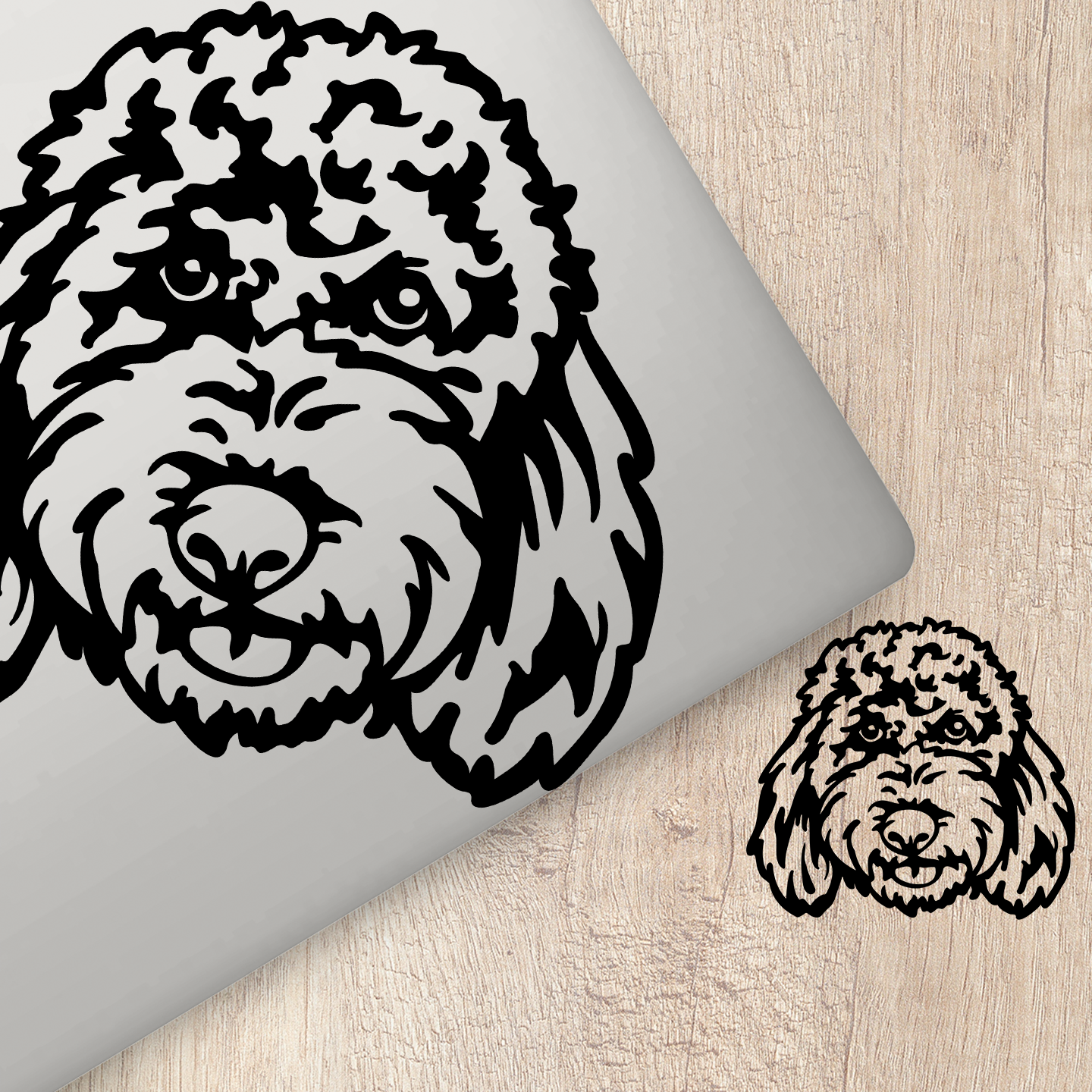 Labradoodle Sticker | Dog Stickers For Cars Australia – Pet Stickers ...
