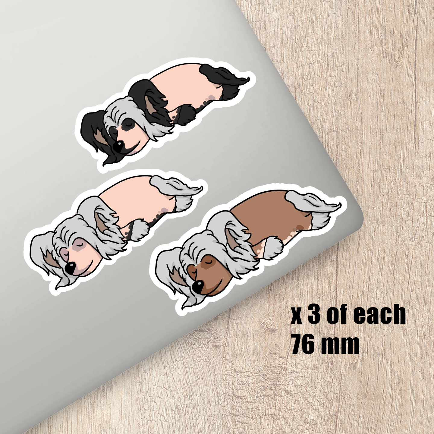 Chinese Crested Stickers