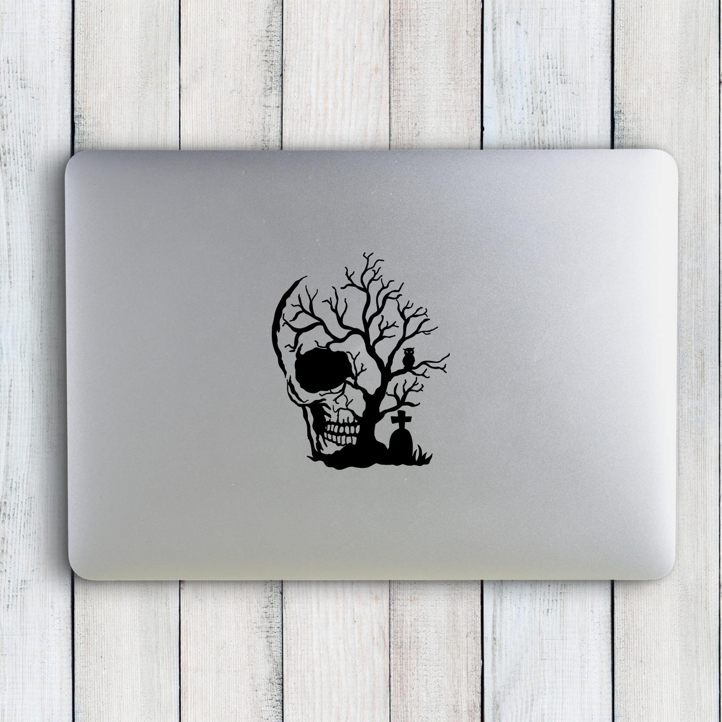 Skull Cemetery Sticker