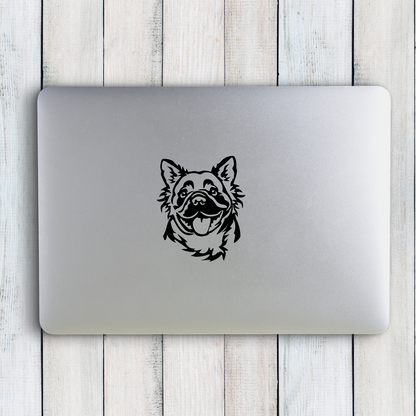 Fluffy French Bulldog Sticker