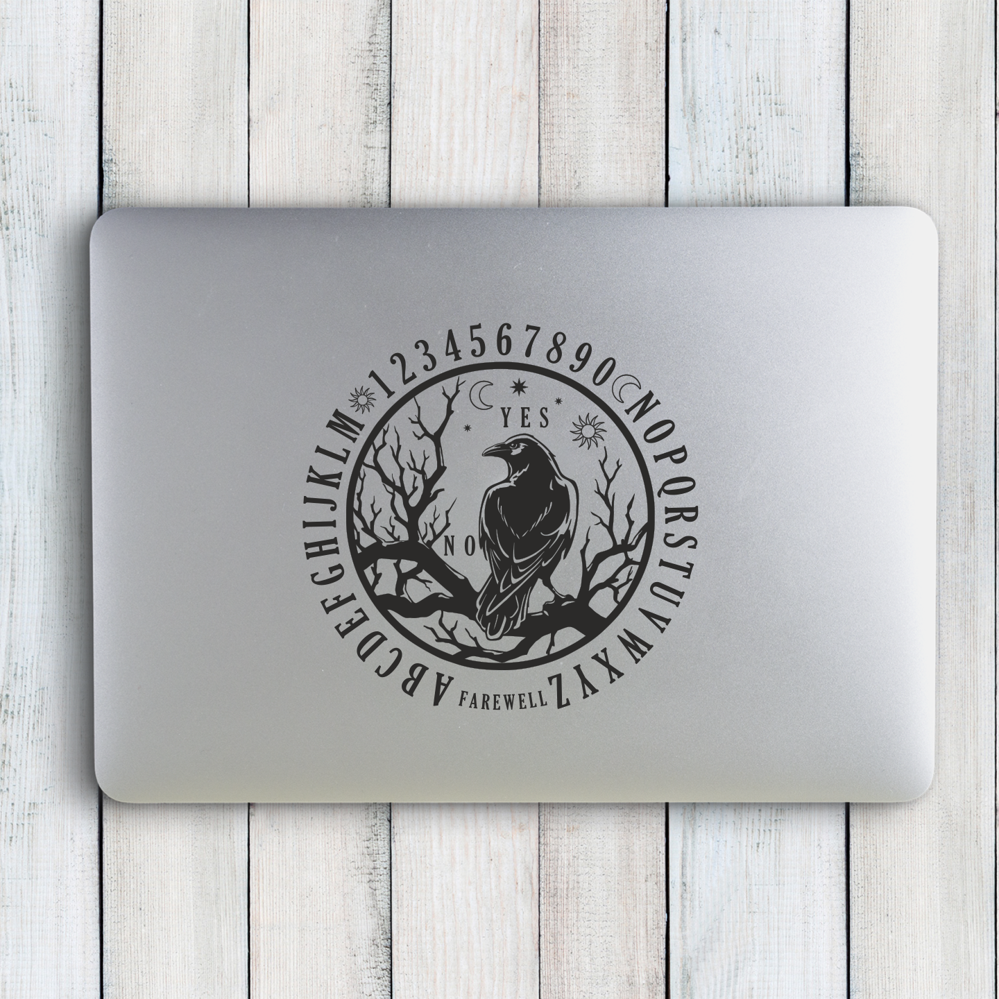 Crow Ouija Board Sticker