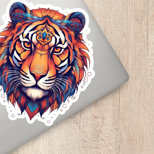 Tribal Tiger Sticker