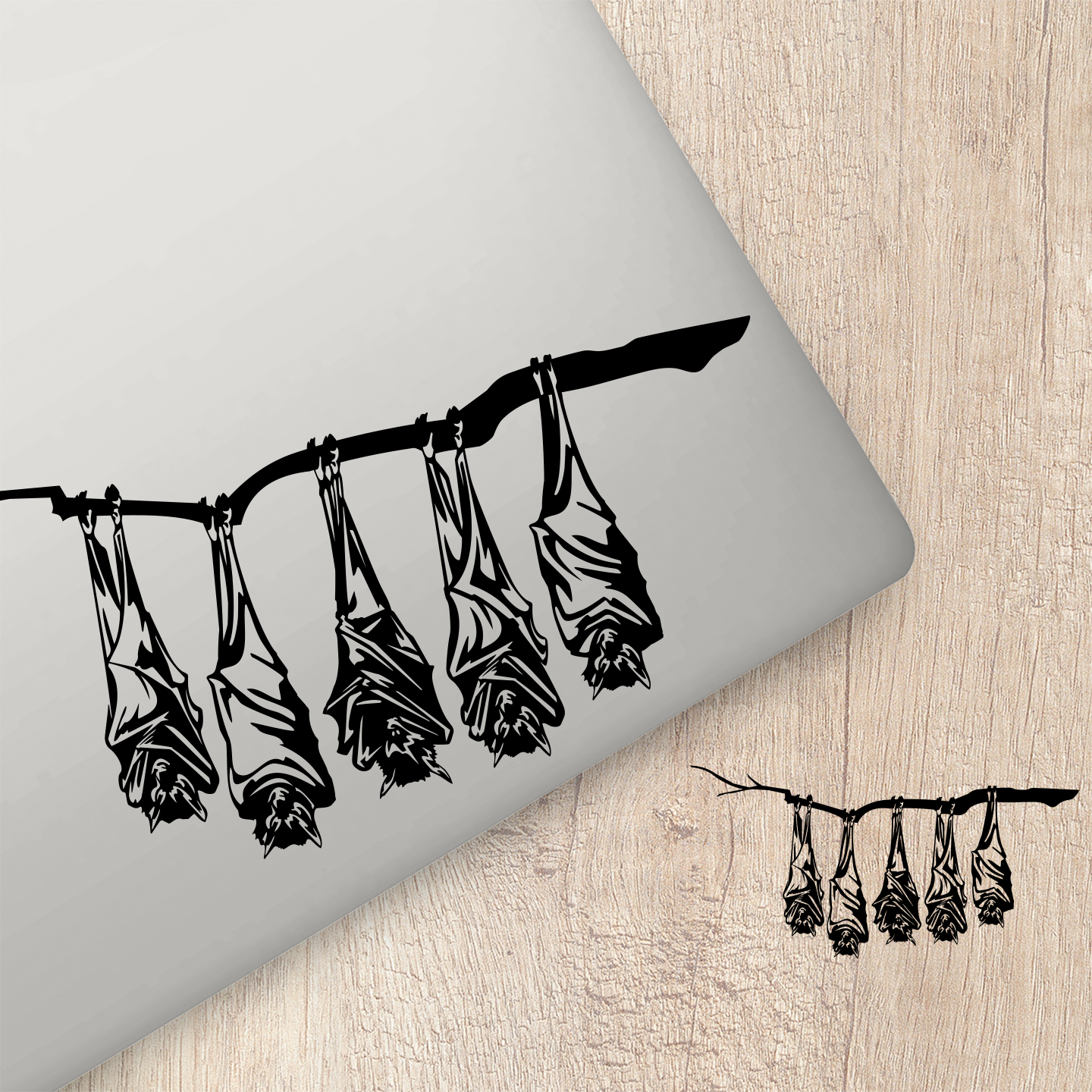 Hanging Bats Sticker
