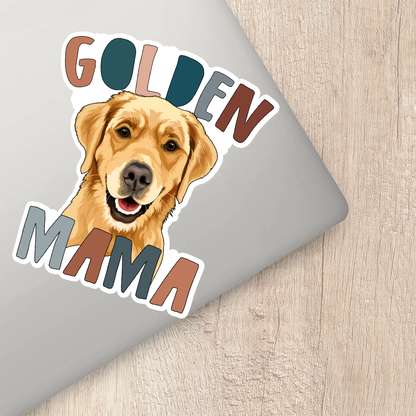 Golden Retriever Mama Sticker