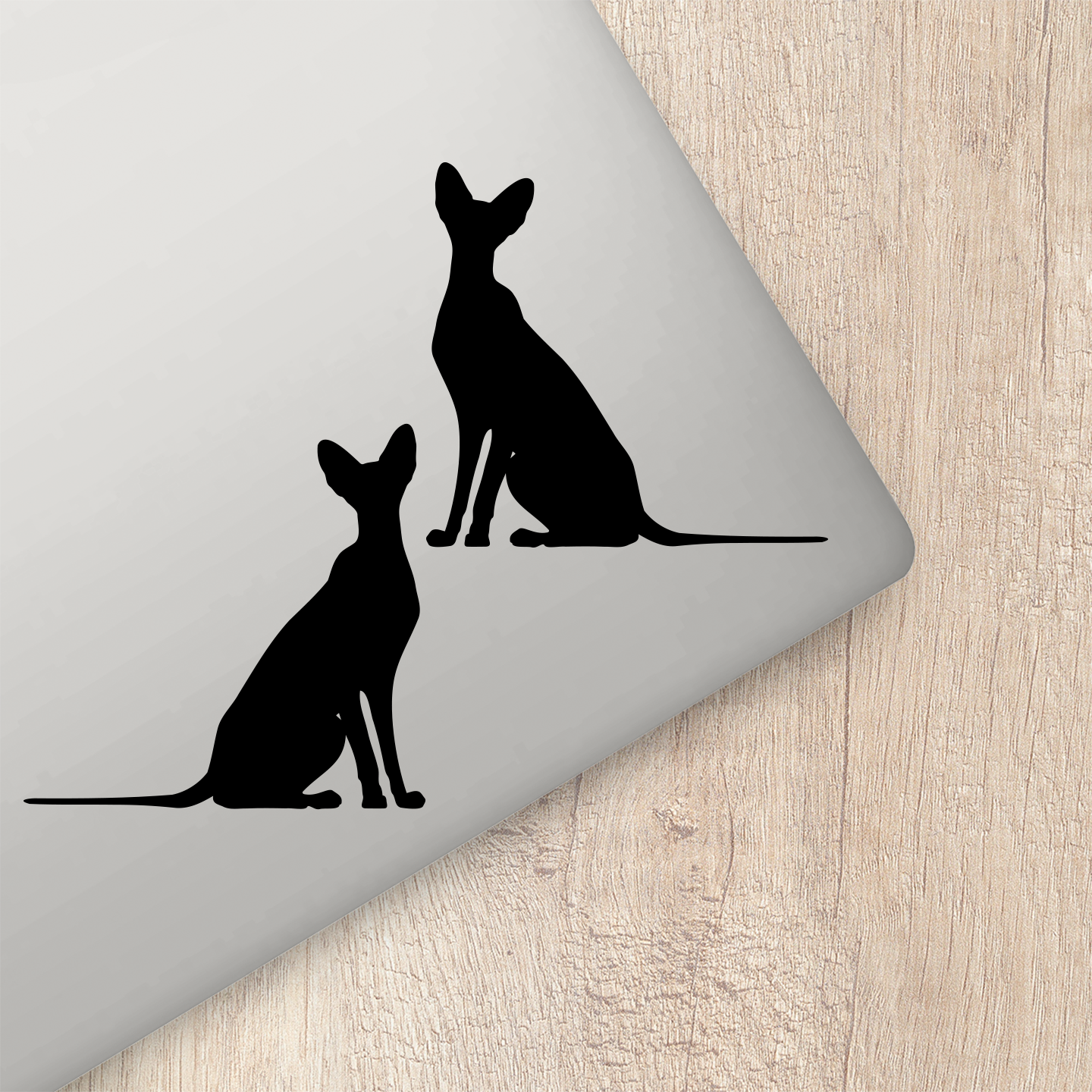 Peterbald Cat Silhouette Stickers