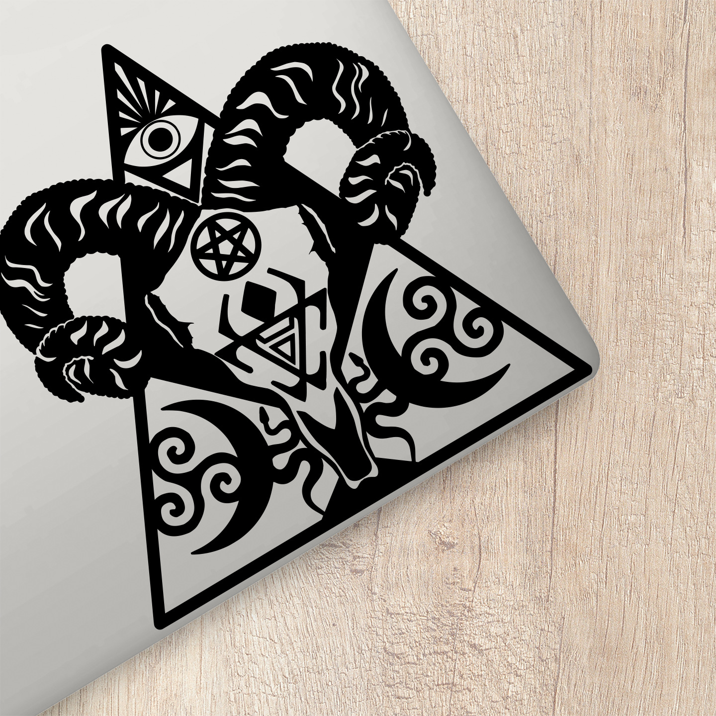 Witch Ram Horns Sticker