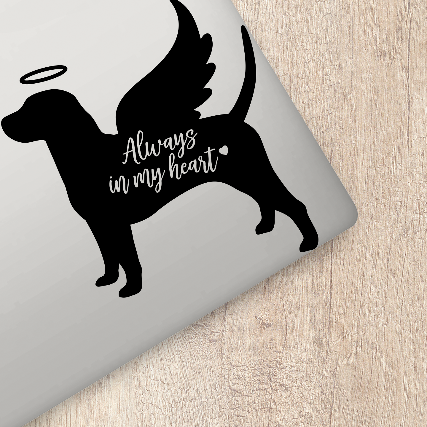 Beagle Always In My Heart Sticker