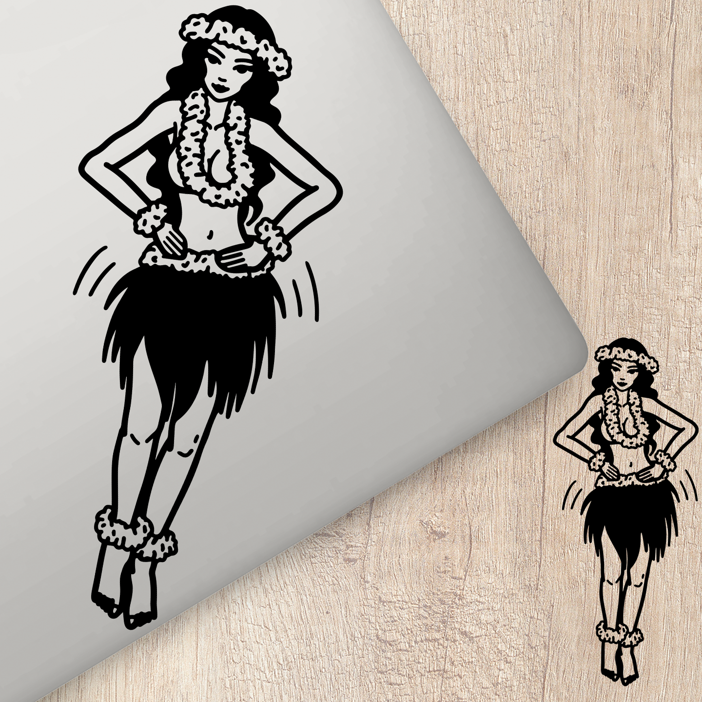 Hawaiian Hula Girl Sticker | Retro Hawaii Stickers Made in Australia ...