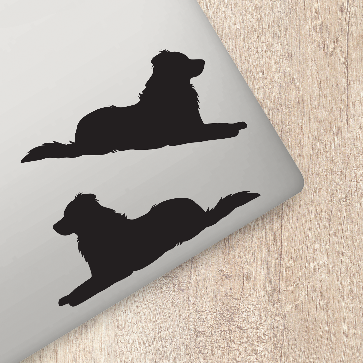 Australian Shepherd Silhouette Stickers