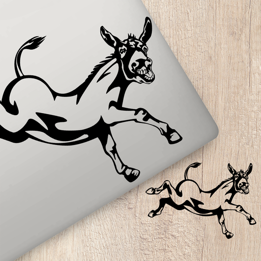 Donkey Kicking Sticker