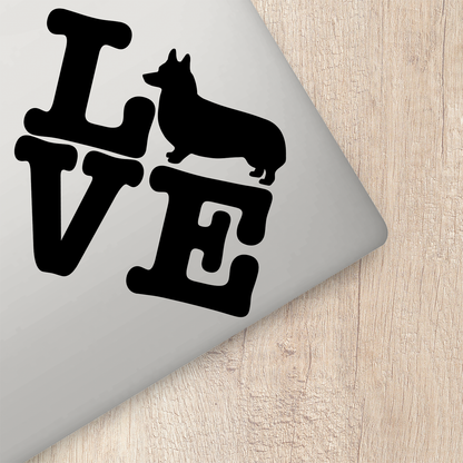 Corgi Love Sticker