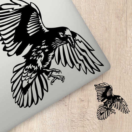 Raven In Flight Sticker