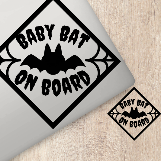 Baby Bat On Board Sticker