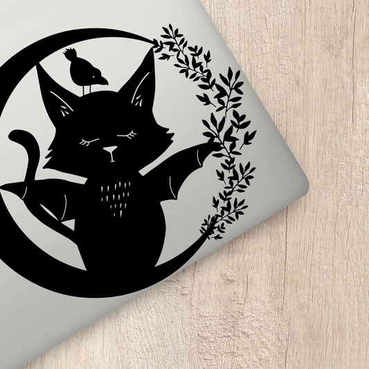 Gothic Cat Sticker