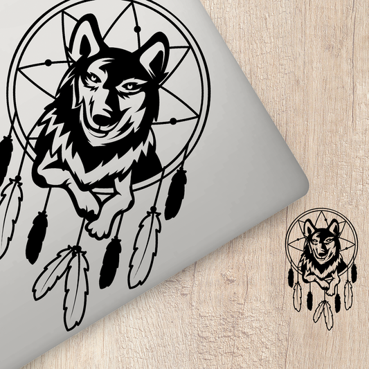 Wolf Dreamcatcher Sticker