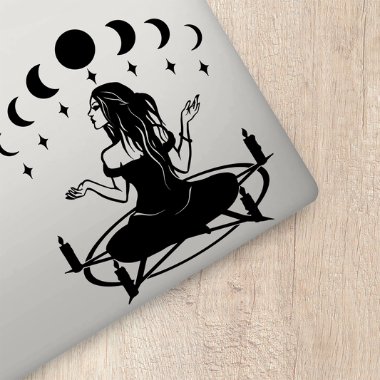 Witch Moon Phase Sticker