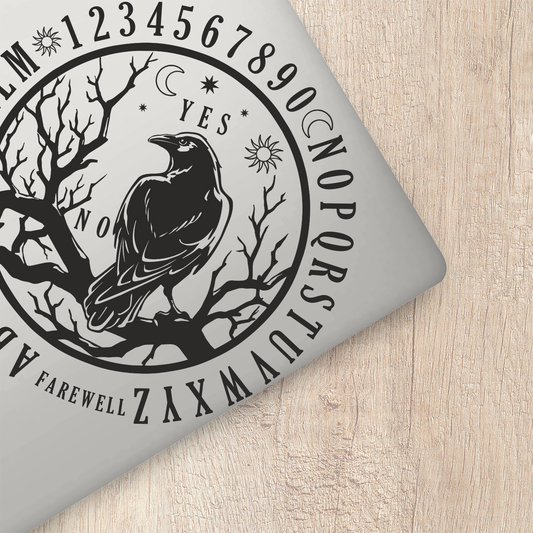 Crow Ouija Board Sticker