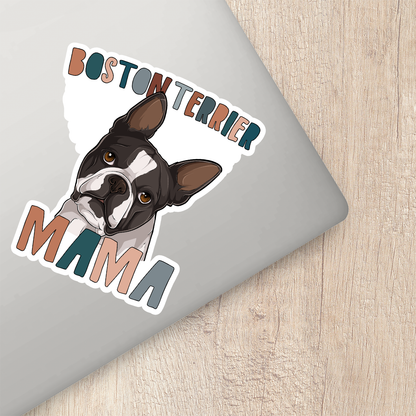 Boston Terrier Mama Sticker