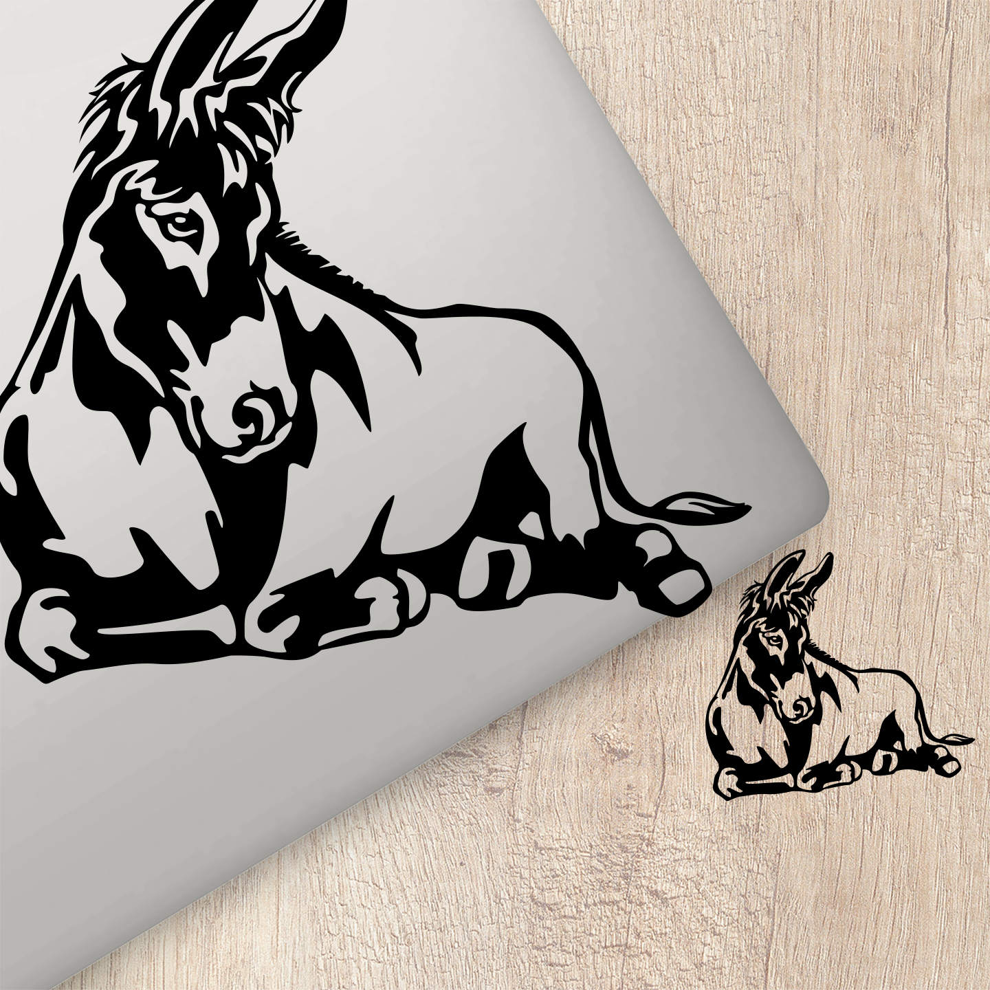 Donkey Sitting Sticker | Funny Animal Car Decals Australia – Pet ...