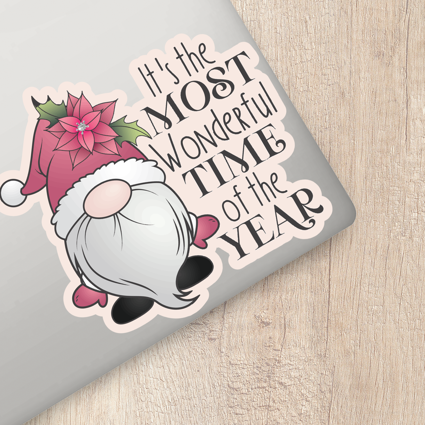 Gnome Christmas Wonderful Time of Year Sticker