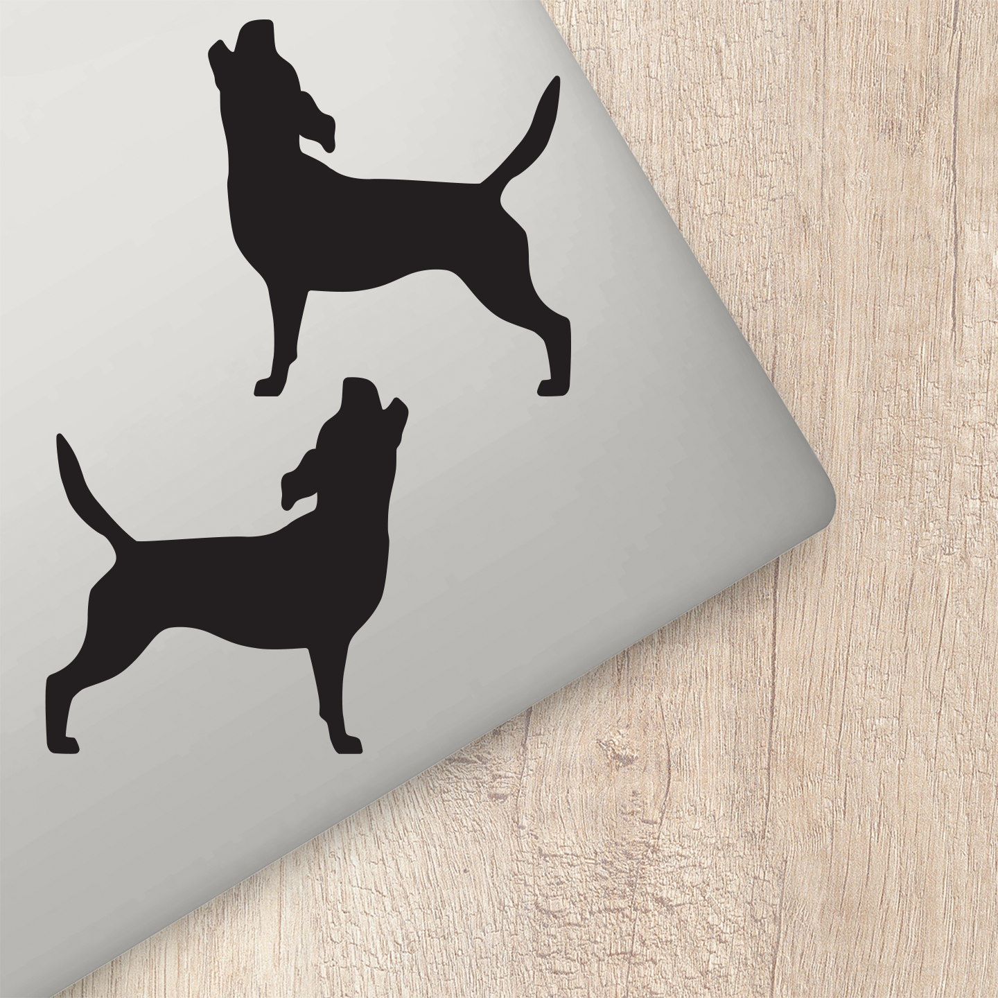 Beagle Silhouette Arooo Stickers