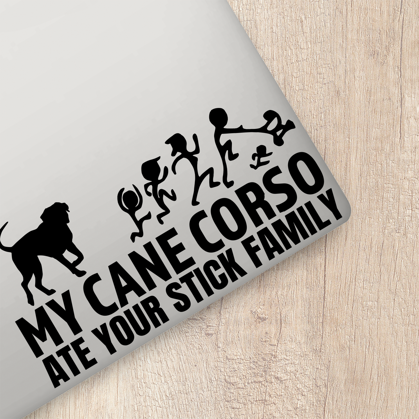 My Cane Corso Ate Your Stick Family Sticker