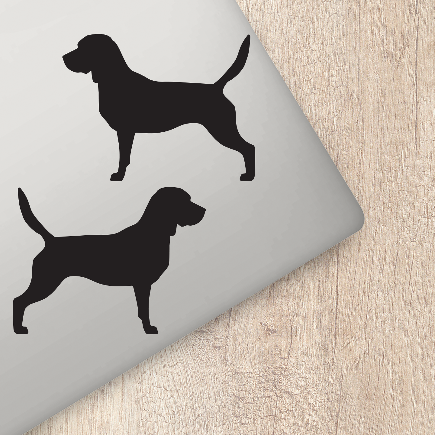 Beagle Silhouette Standing Stickers