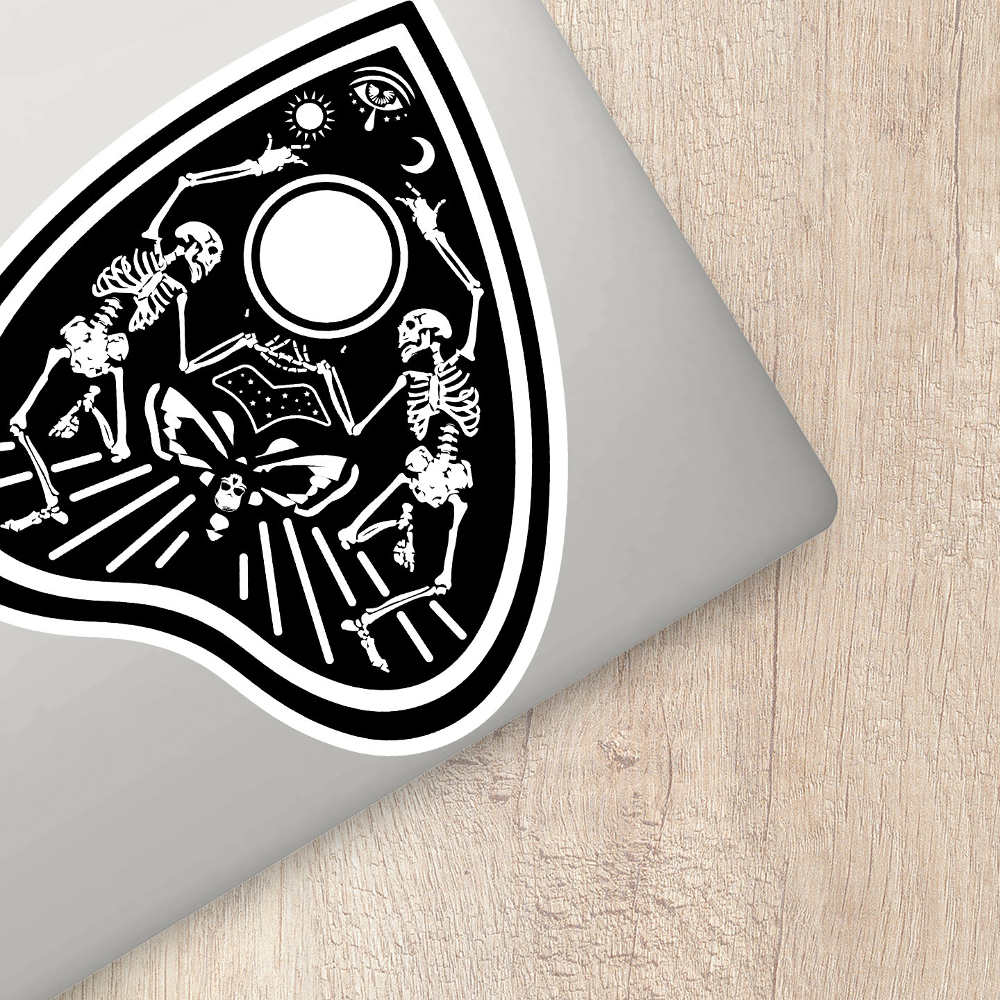 Ouija Planchette Skeletons Sticker