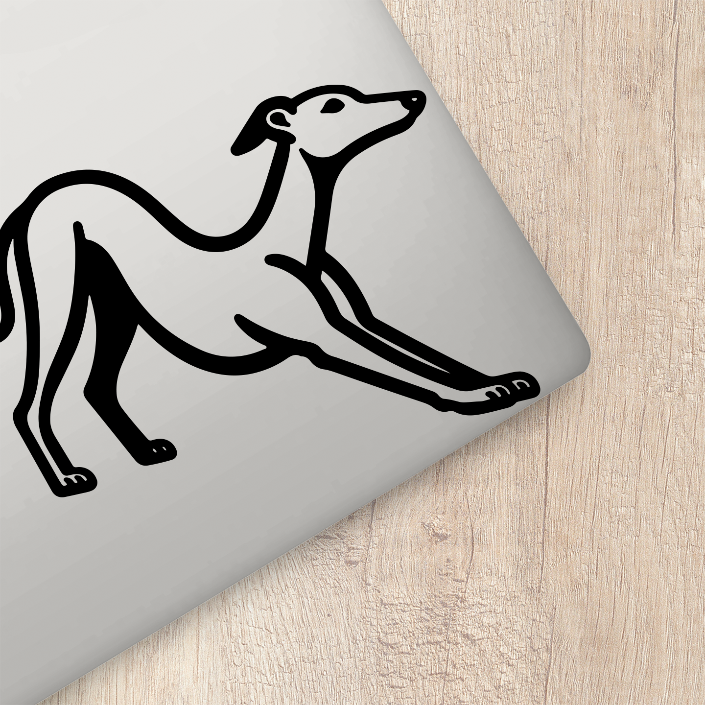 Minimalist Greyhound Stretch Sticker