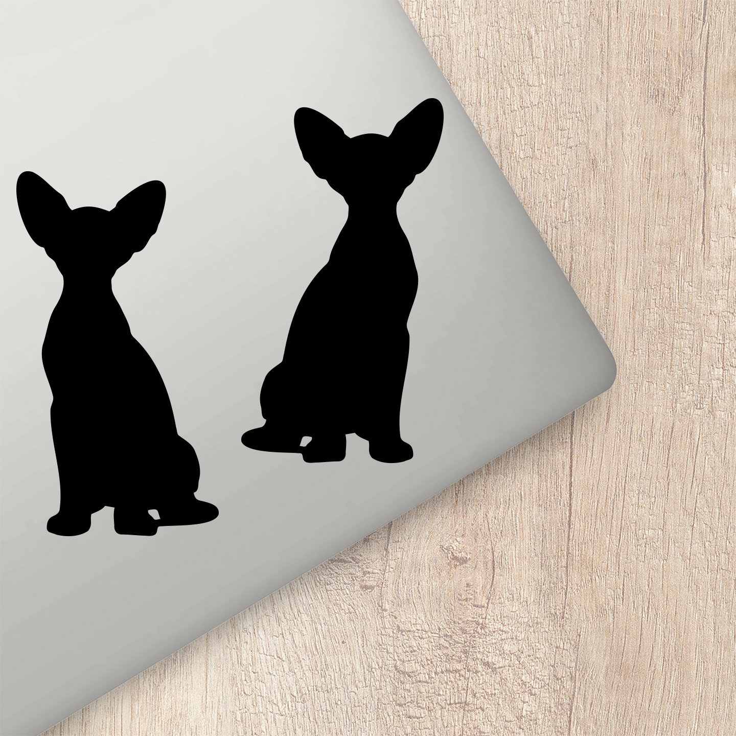 Peterbald Cat Silhouette Stickers