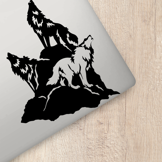 Wolves On The Mountain Sticker