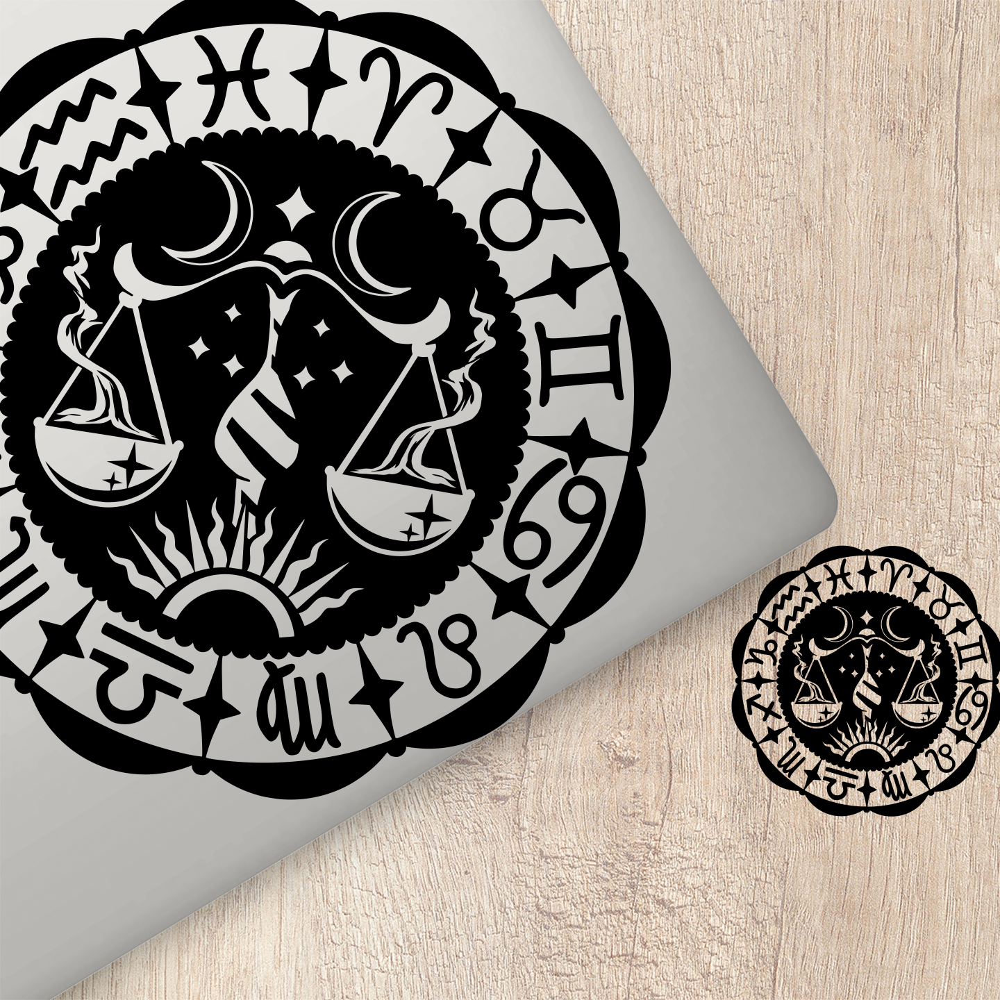 Libra Zodiac Sticker