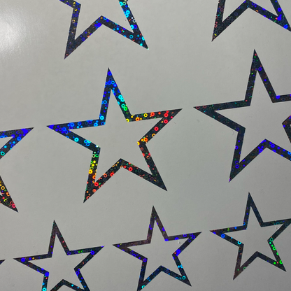 Holographic Star Stickers