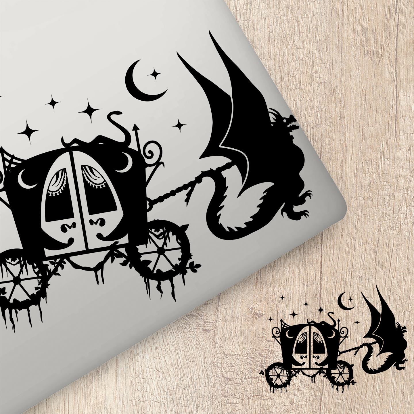 Dragon Princess Carriage Sticker