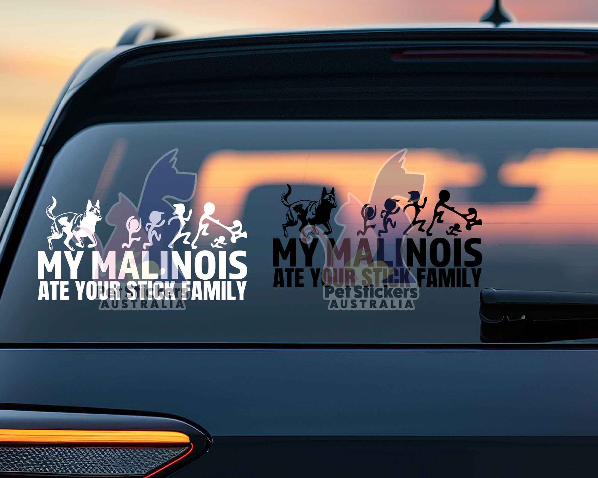 My Malinois Ate Your Stick Family Sticker