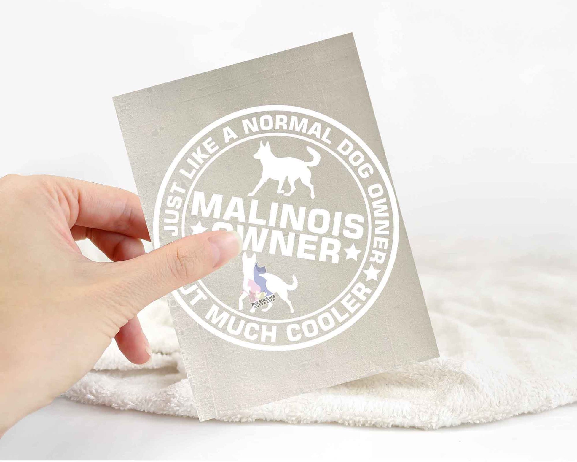 Malinois Dog Owner But Cooler Sticker