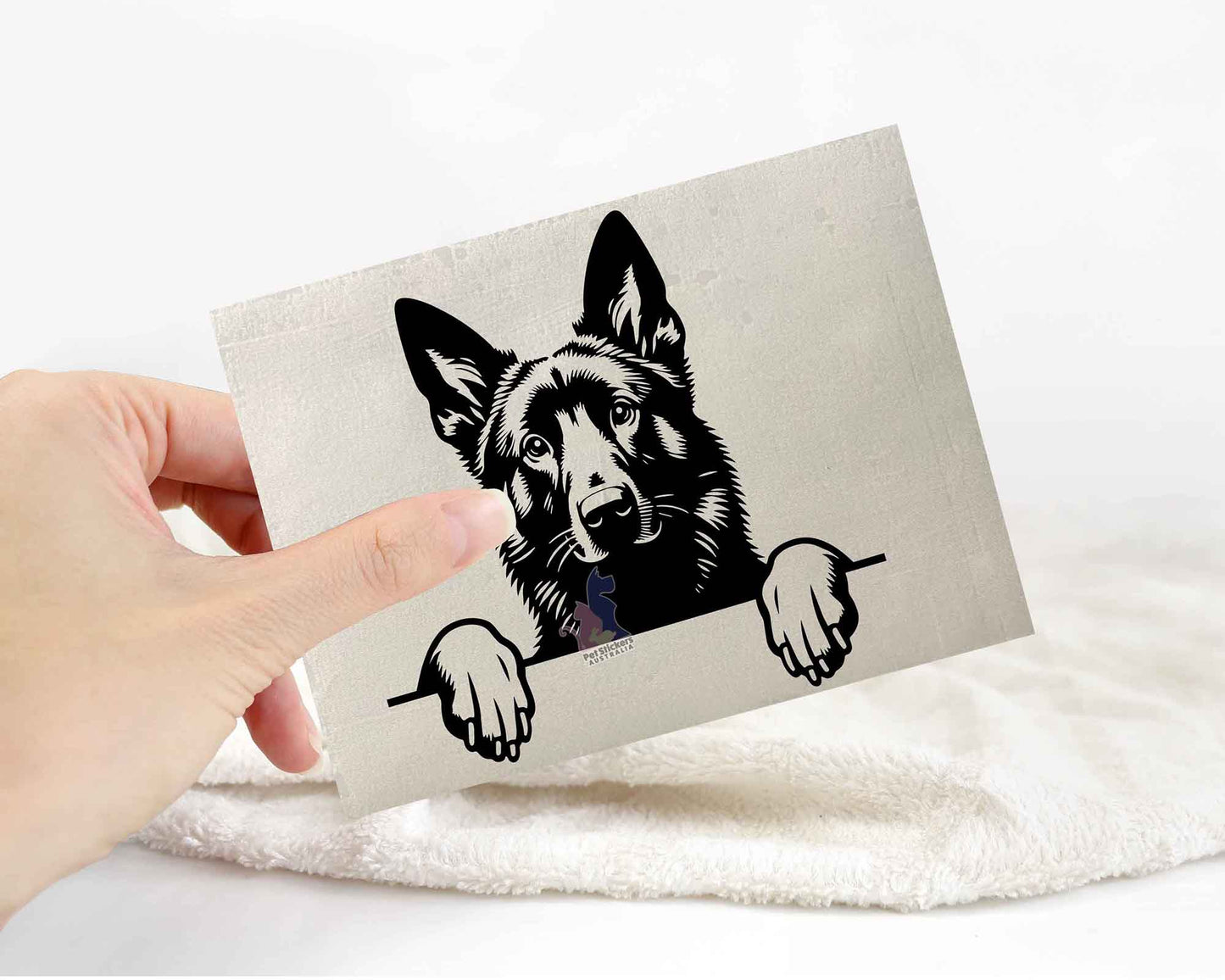 White Swiss Shepherd Sticker