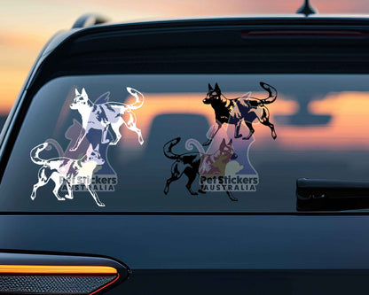 Malinois Silhouette Stickers