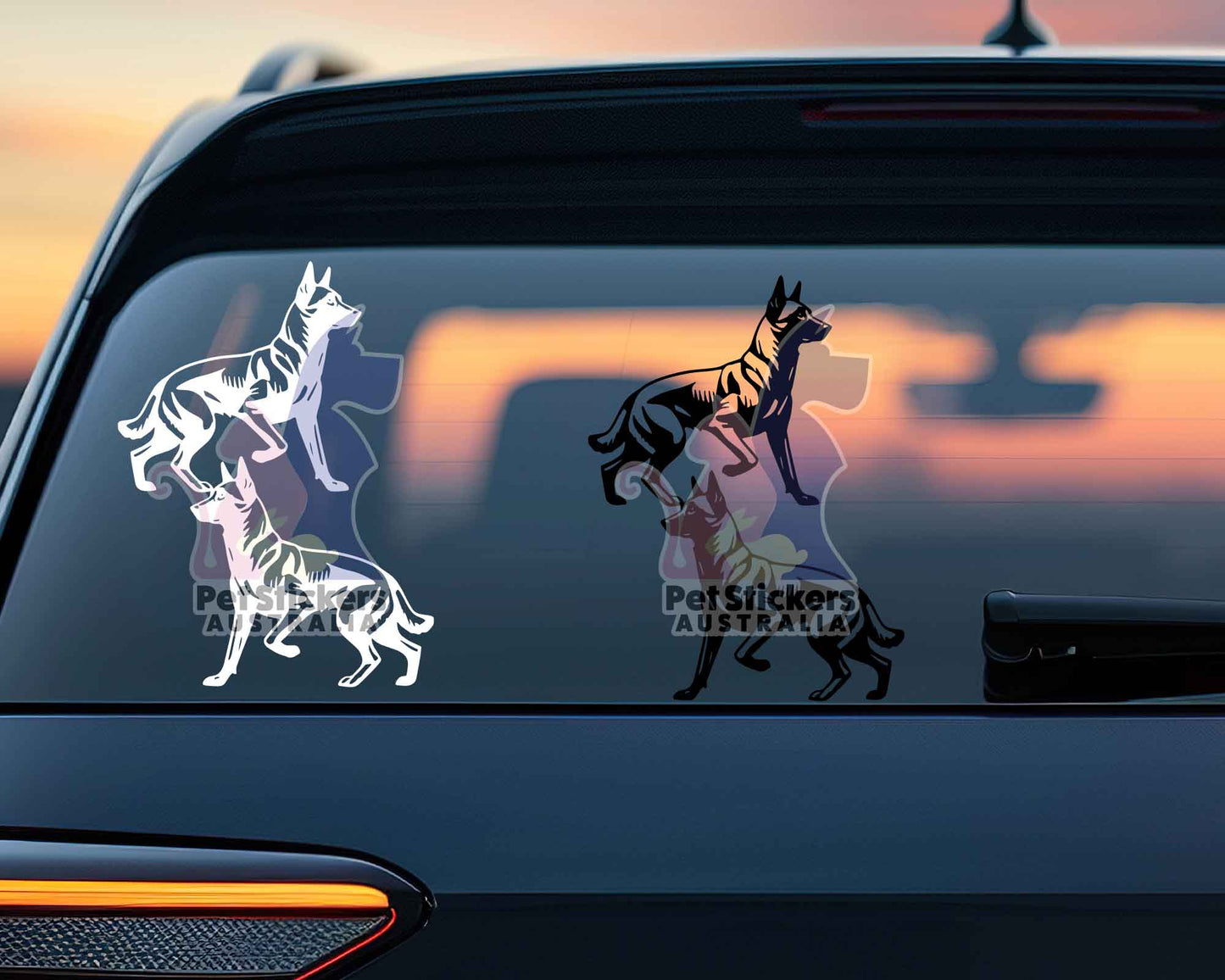 Malinois Silhouette Stickers