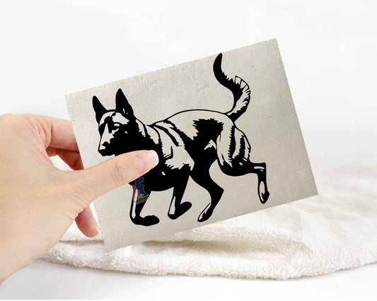 Malinois Silhouette Stickers