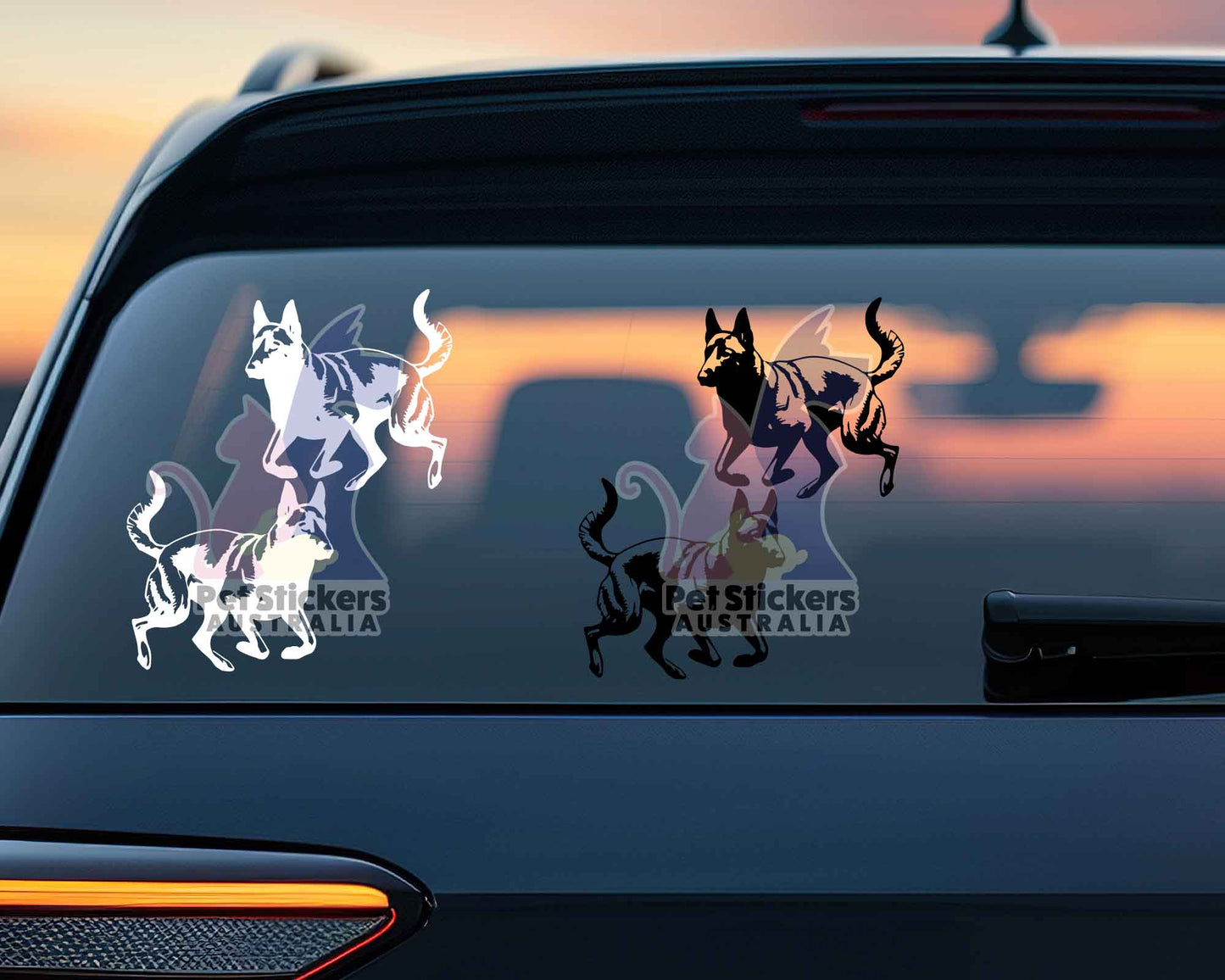 Malinois Silhouette Stickers