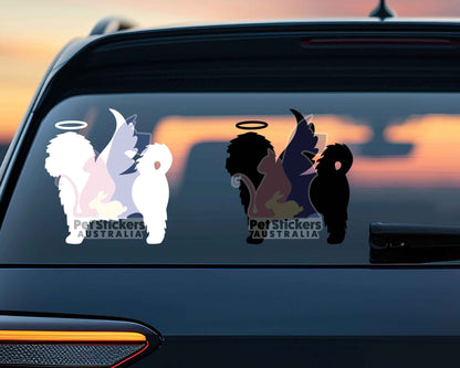 Maltese Angel Wings Sticker