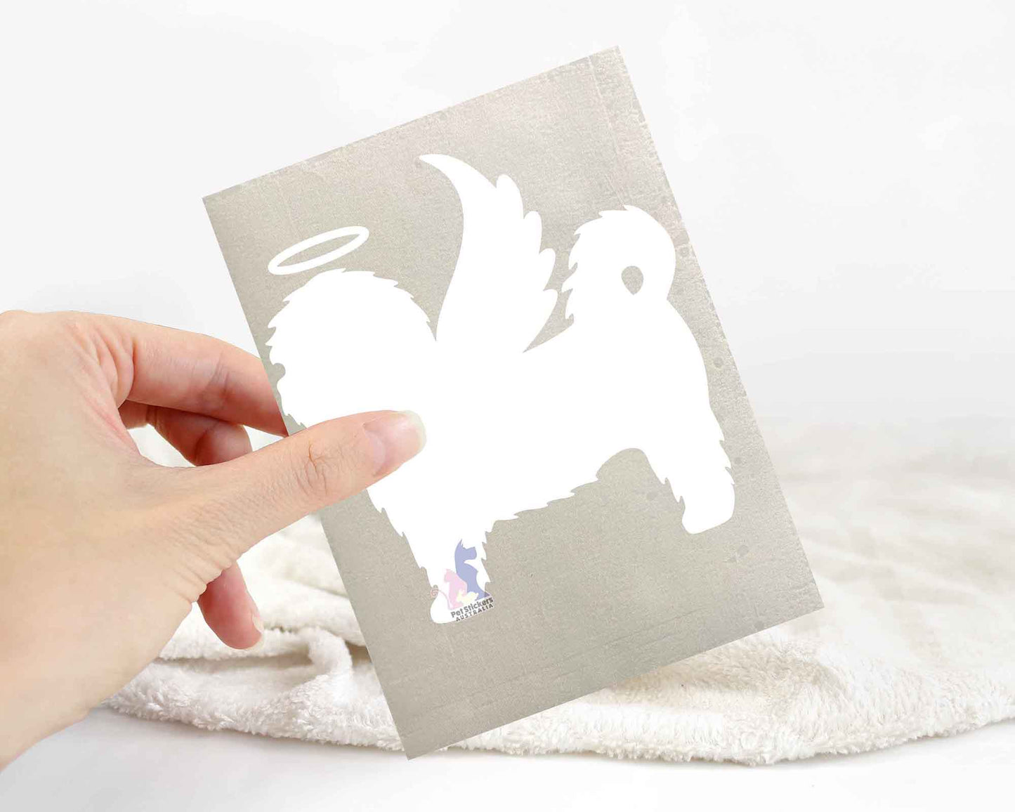 Maltese Angel Wings Sticker